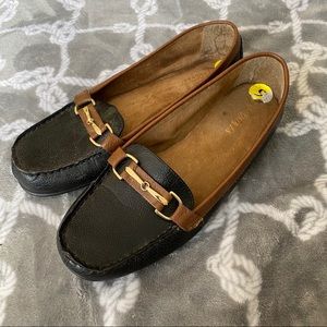 Aerosoles black and brown flats size 9